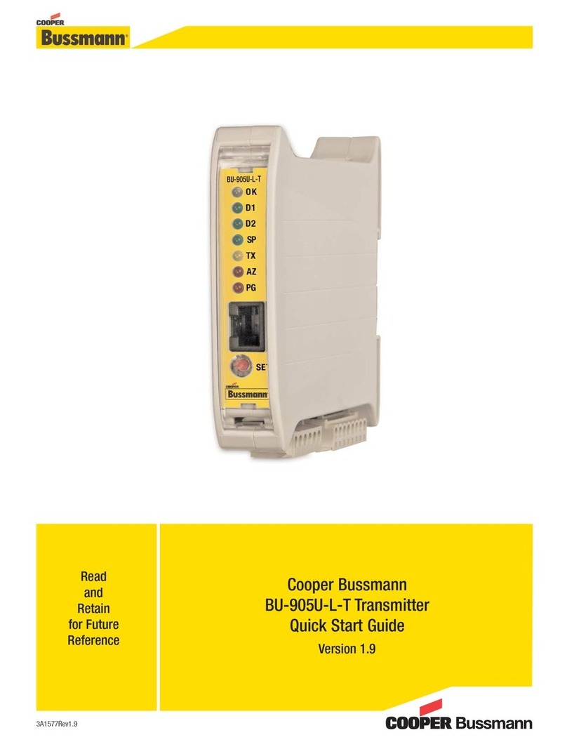 Cooper Bussmann BU-905U-L-T User manual