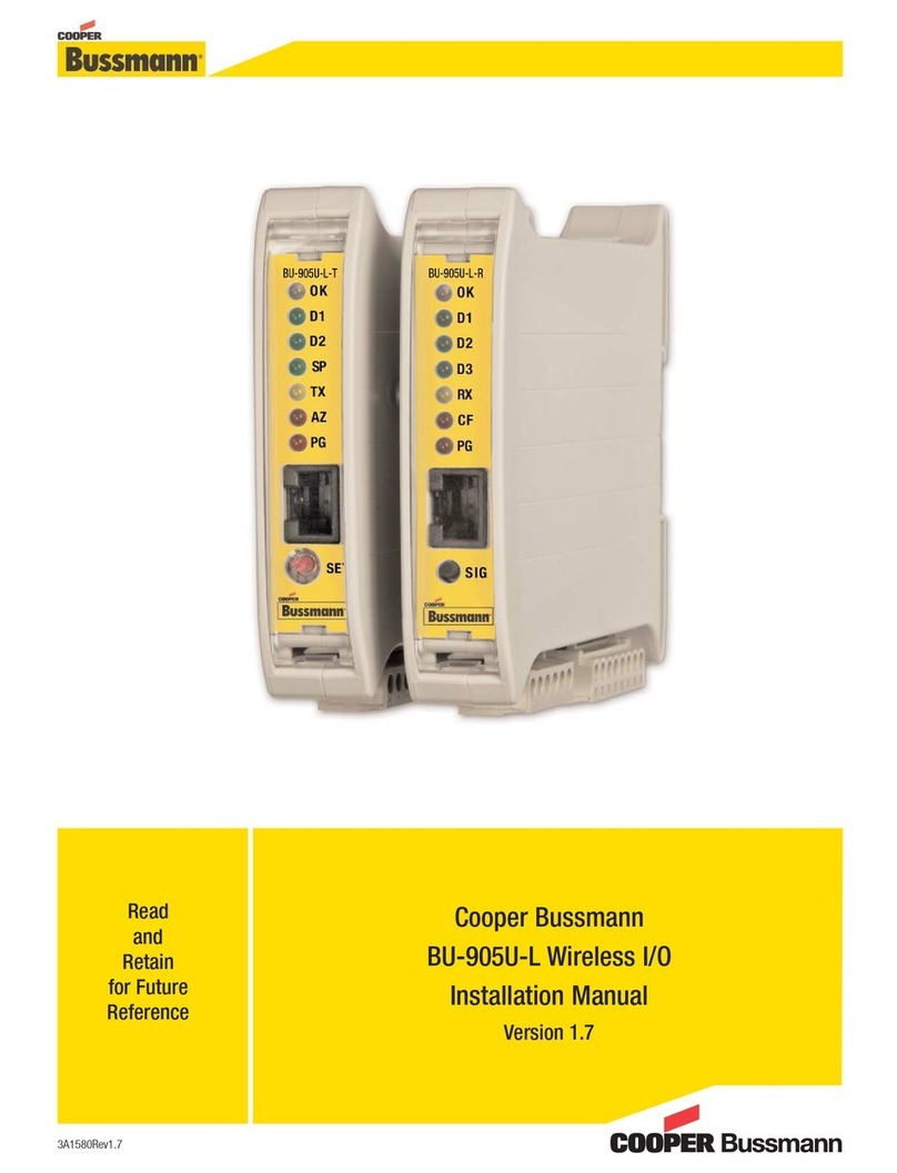 Cooper Bussmann BU-905U-L User manual