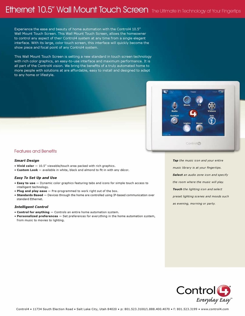 Contro l4 C4-TSWM10-E-A User manual