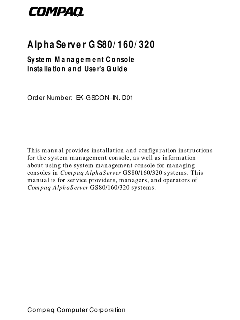 Compaq ALPHA GS320 User manual