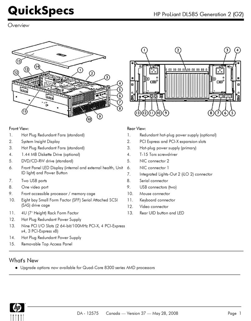 HP ProLiant DL585 G2 User instructions