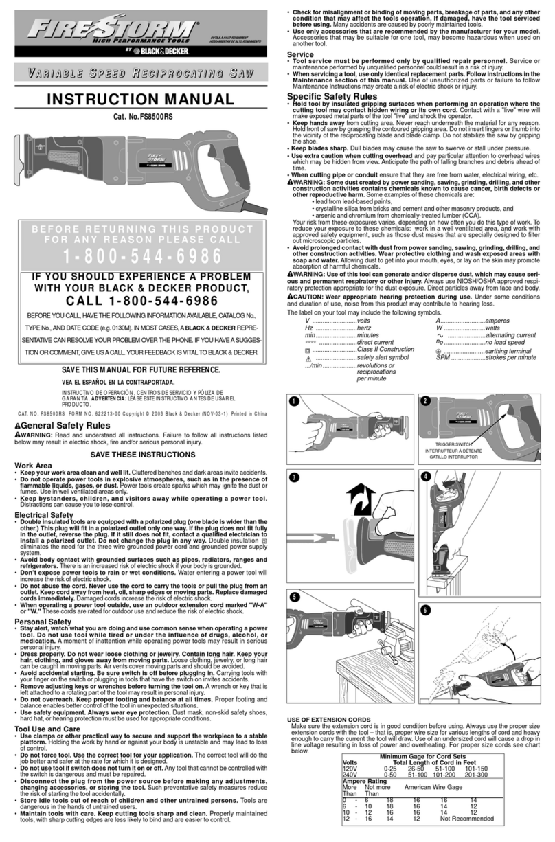 fireStorm FS8500RS instruction manual