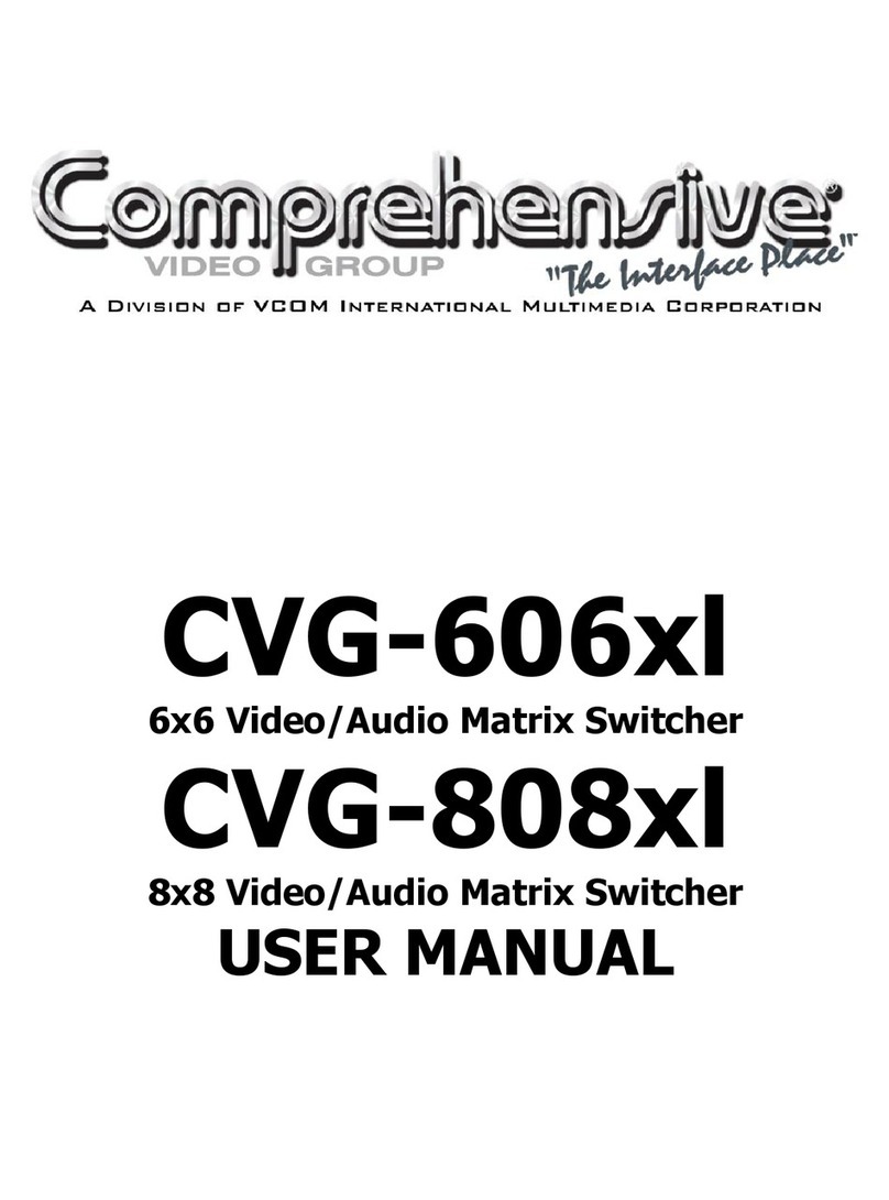 Comprehensive CVG-606xl User manual Comprehensive CVG-606xl User manual