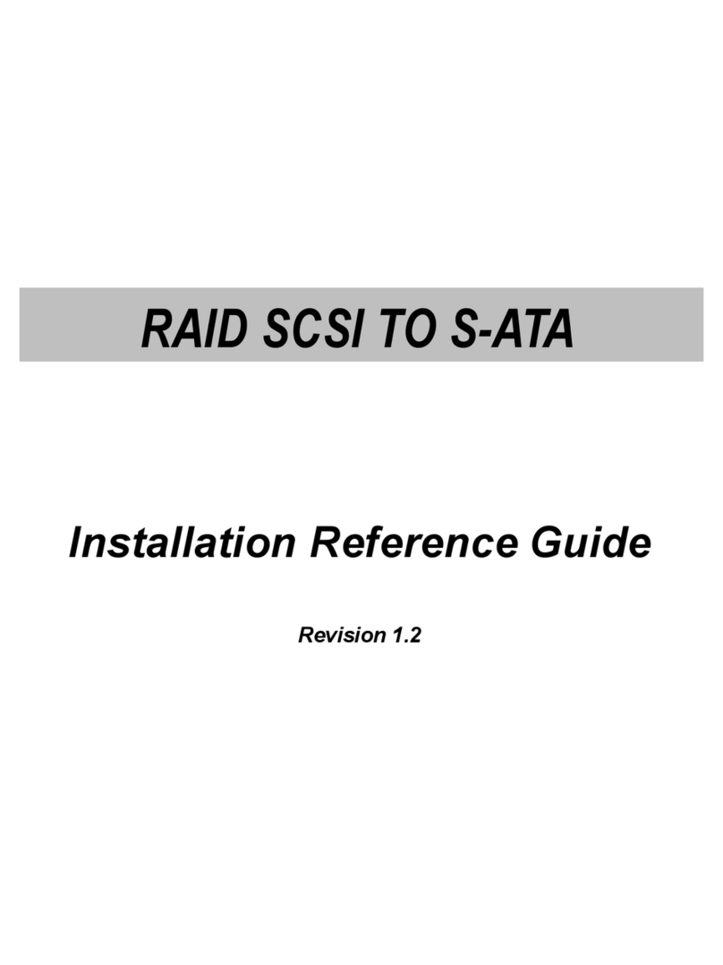Compex SCSI TO S-ATA RAID Installation reference guide