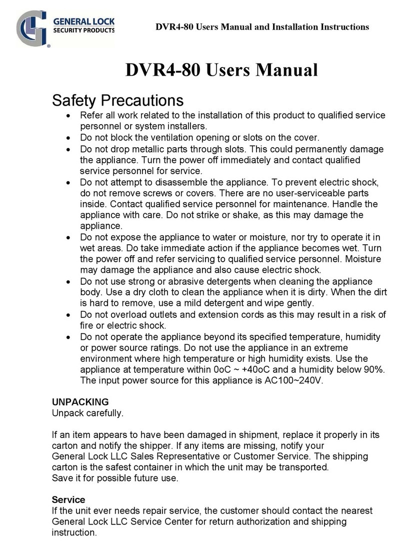 General Lock DVR4-80 installation instructions