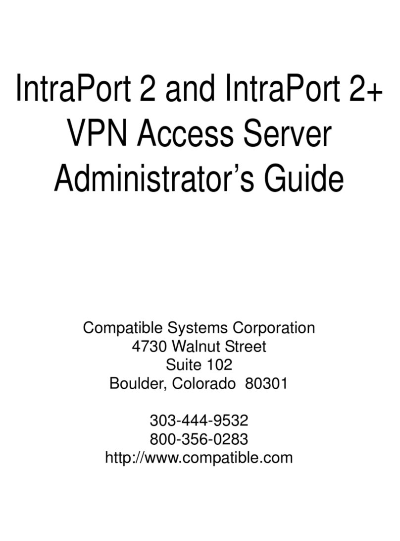 Compatible Systems INTRAPORT 2 Service manual
