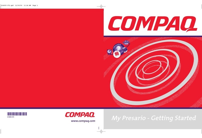 Compaq Presario 5BW474 User manual Compaq Presario 5BW474 User manual