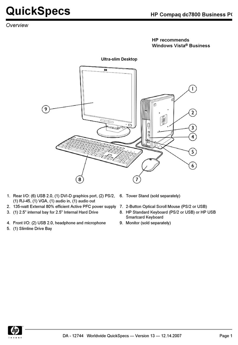 Compaq dc7800 - Convertible Minitower PC User instructions