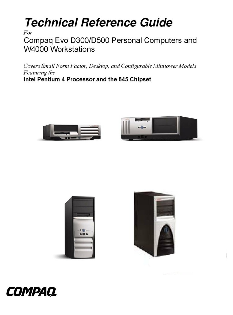 Compaq Evo Workstation W4000 Use and care manual