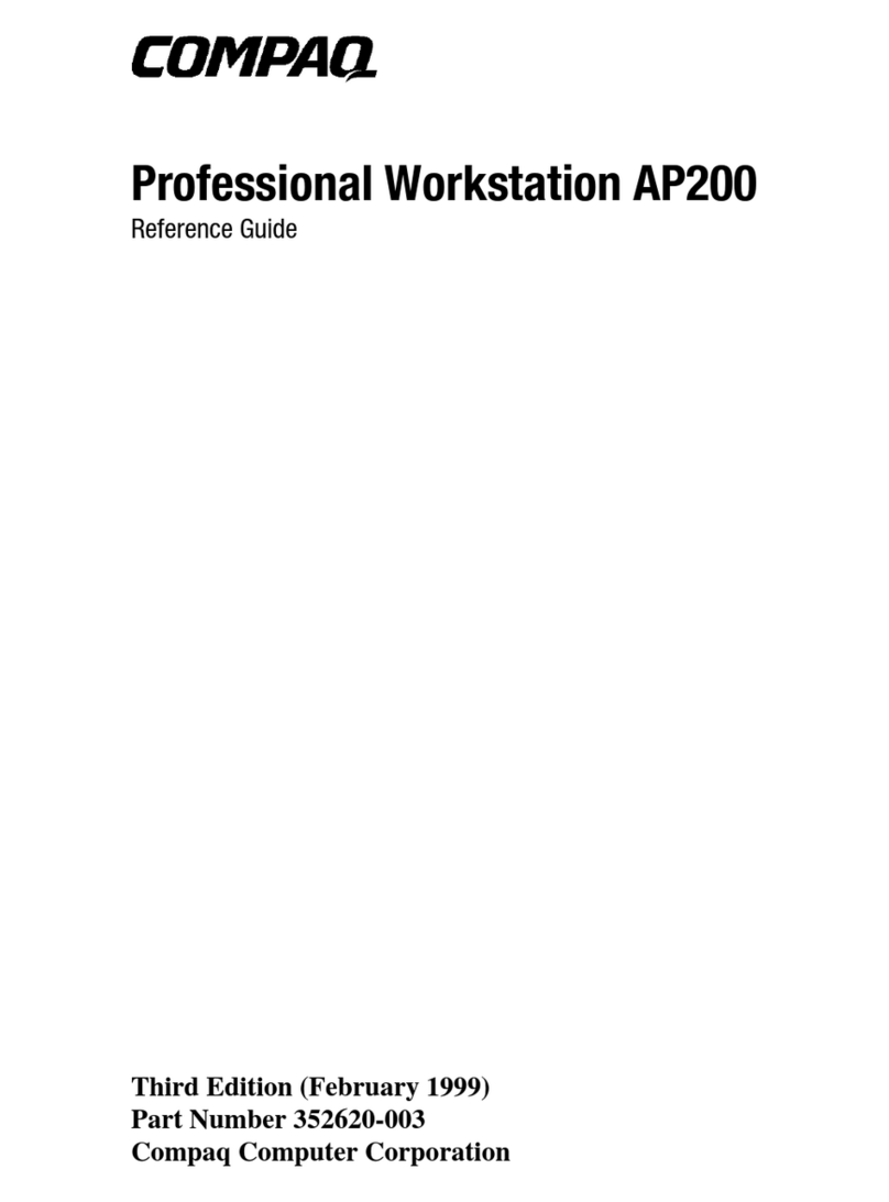 Compaq Professional Workstation AP200 User manual Compaq Professional Workstation AP200 User manual
