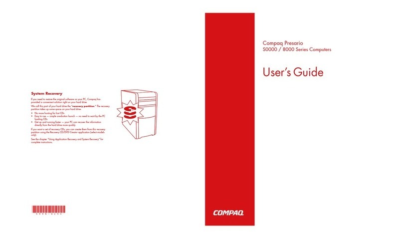 Compaq S0000 / 8000 User manual