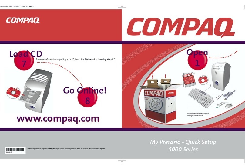 Compaq Presario 4000 Series Specification sheet