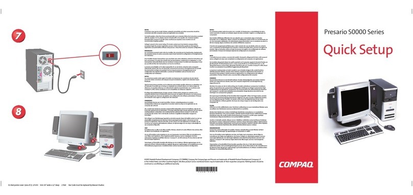 Compaq Presario S0000 Series Specification sheet