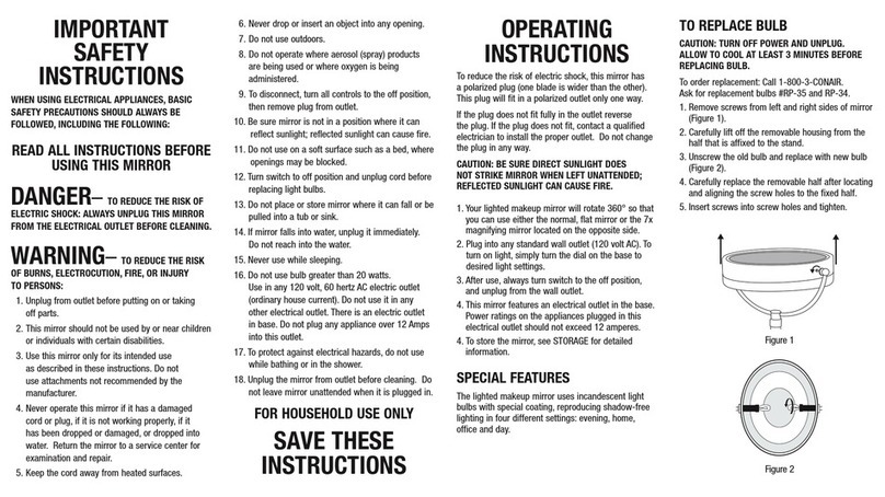 Conair 06PM8032 Use and care guide