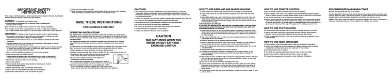 Conair Foot Rollers Instruction booklet