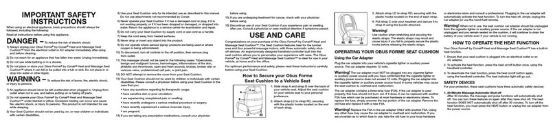 Conair Obus Forme HMC1 User manual