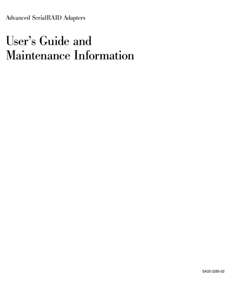 IBM Advanced SerialRAID Adapters SA33-3285-02 User manual