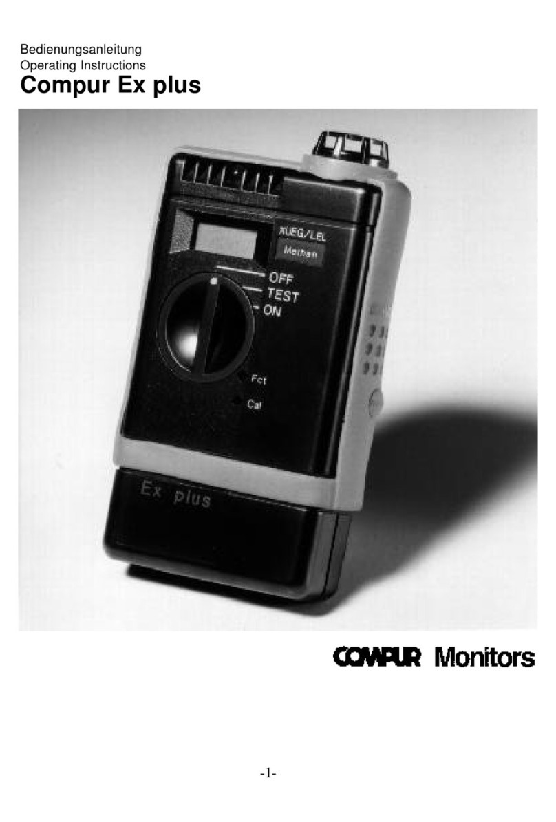 DMT Ex plus Gas Detector operating instructions