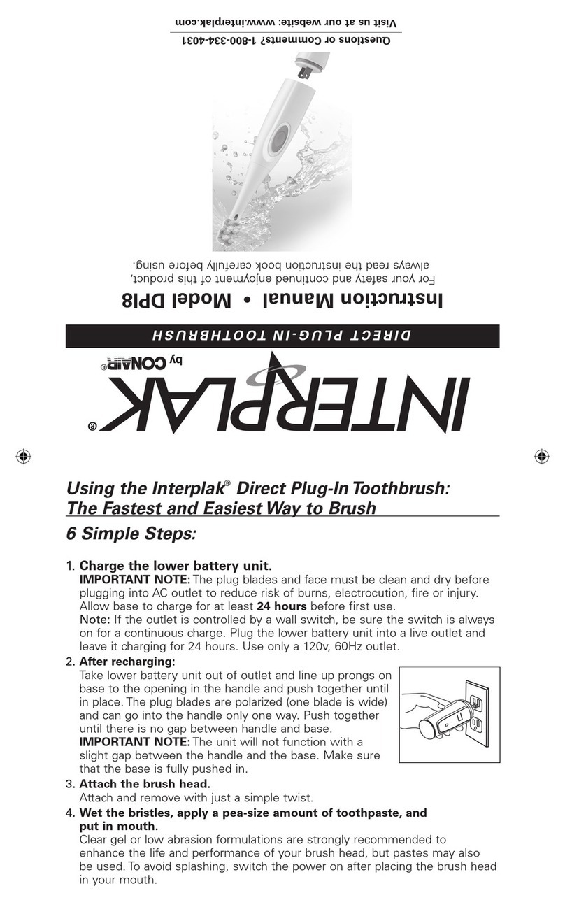 Conair InterPlak DPI8 instruction manual