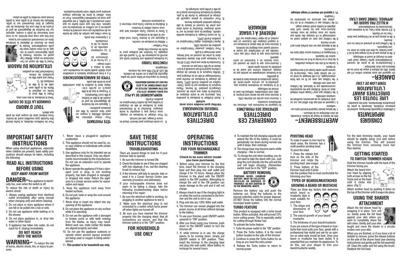 Conair MN252CSC User manual Conair MN252CSC User manual