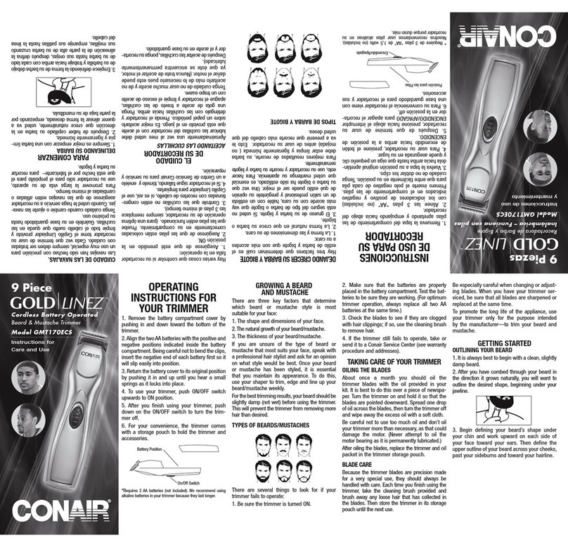 Conair Gold/Linez GMT170ECS Guide
