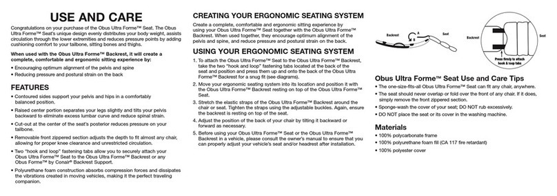 Conair Obus Ultra Forme SE1 Instruction booklet Conair Obus Ultra Forme SE1 Instruction booklet