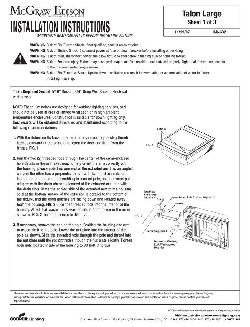 Cooper Lighting IMI-682 User manual