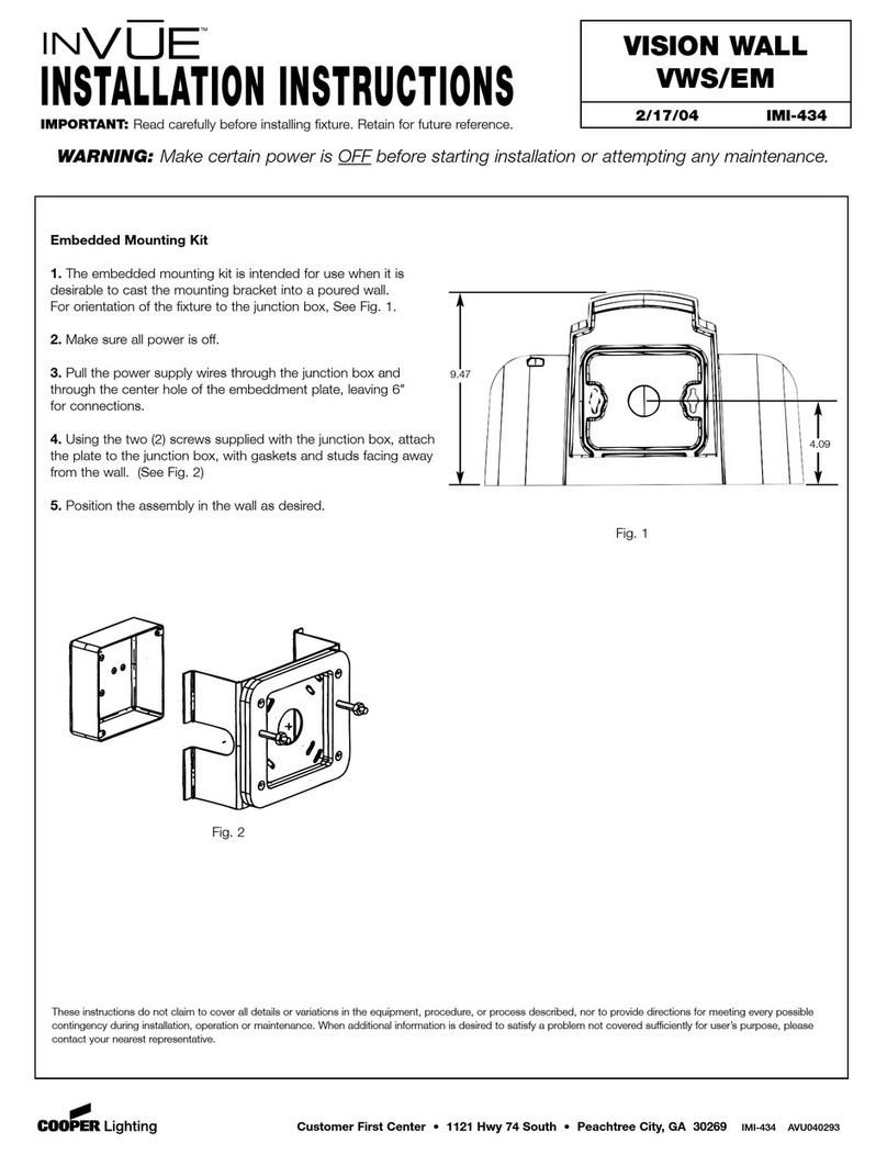 Cooper Lighting IMI-434 User manual Cooper Lighting IMI-434 User manual