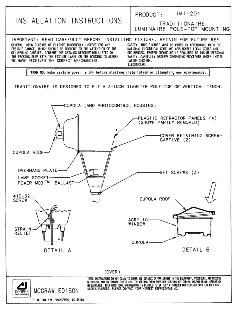 Cooper IMI-204 installation instructions