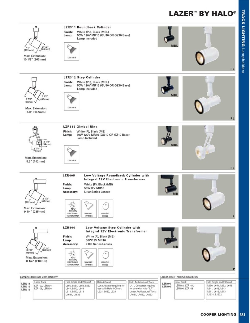 Cooper Lighting Halo LZR311 User manual