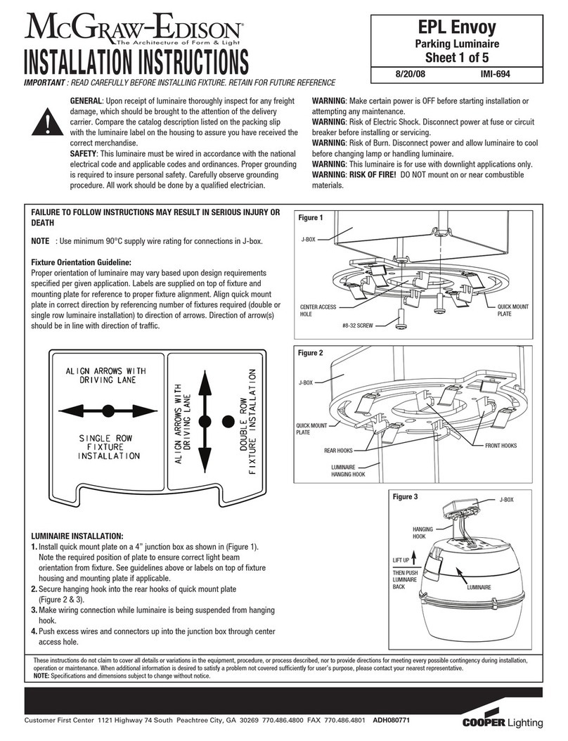 Cooper Lighting IMI-694 User manual