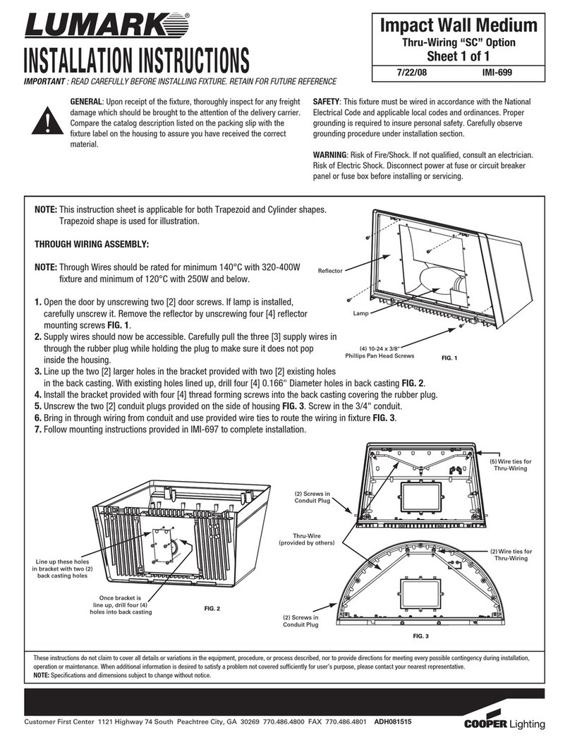 Cooper Lighting Impact Wall Medium IMI-699 User manual Cooper Lighting Impact Wall Medium IMI-699 User manual
