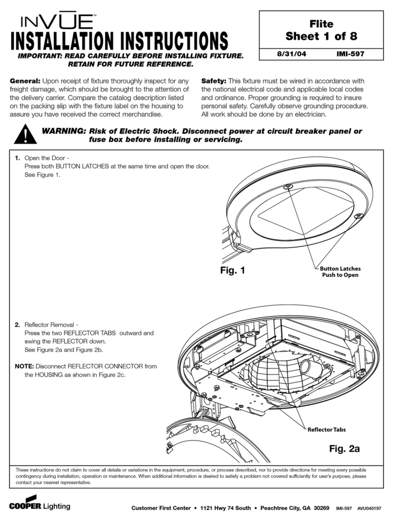 Cooper Lighting IMI-597 User manual