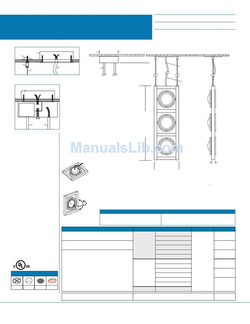 RSA Lighting Galleria Series CGCV User manual