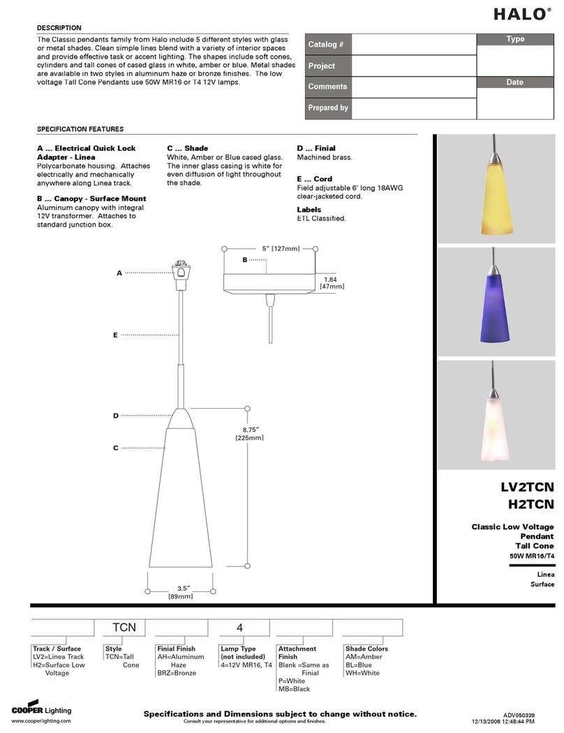 Cooper Lighting Halo H2TCN User manual