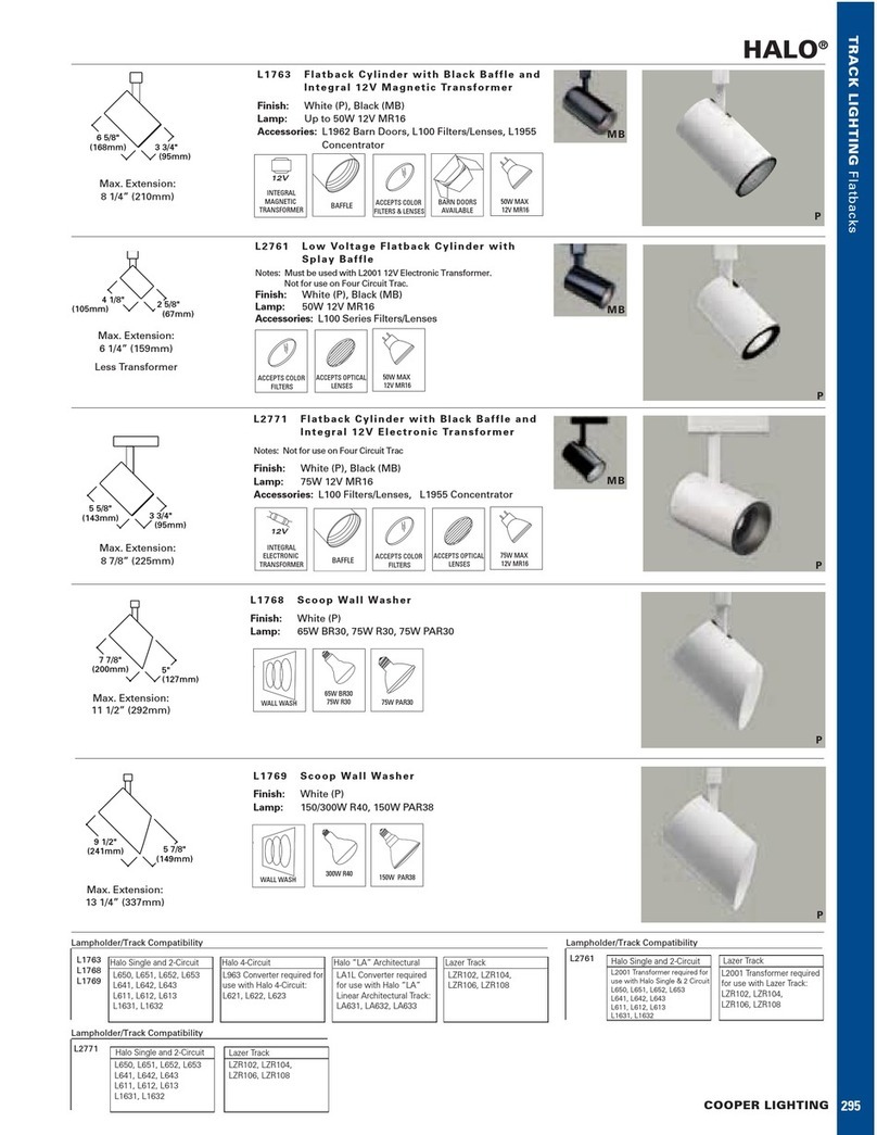 Cooper Lighting Halo 295 User manual