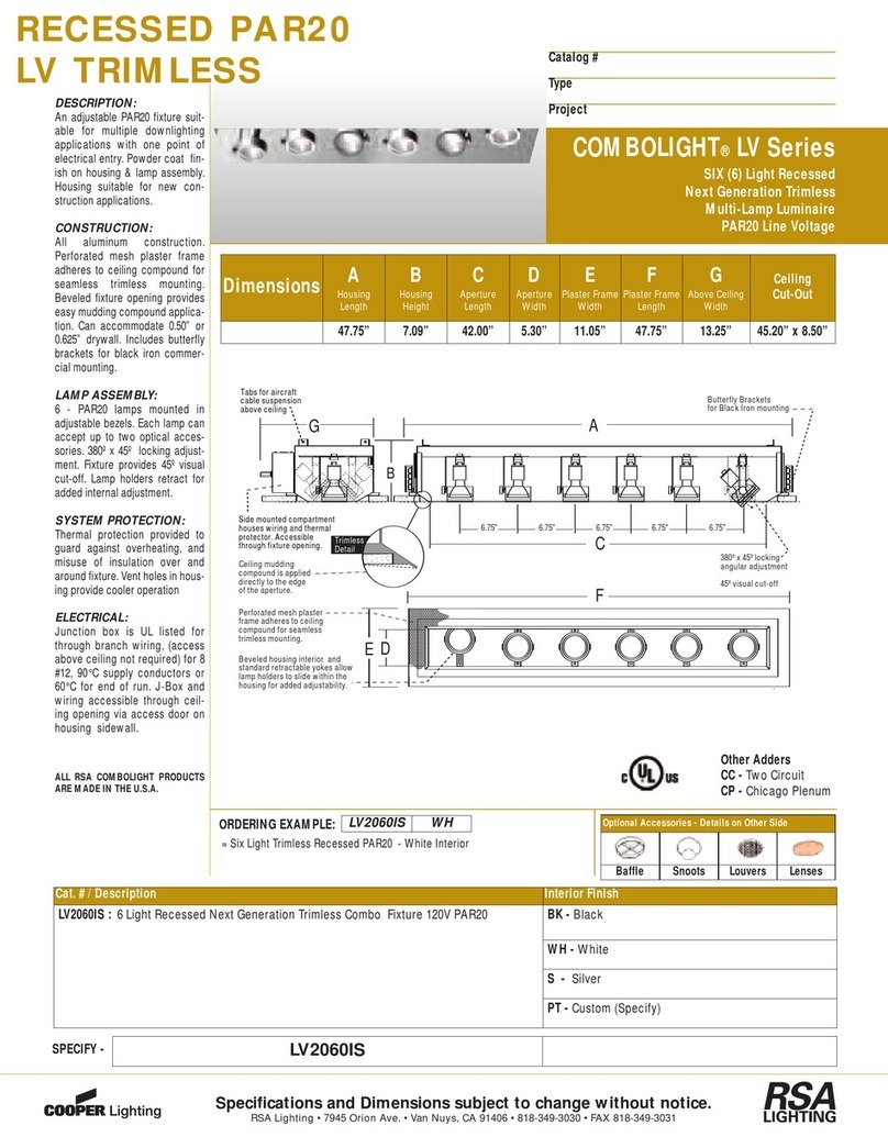 Cooper Lighting LV2060ISMulti-Lamp Luminaire LV2060IS User manual Cooper Lighting LV2060ISMulti-Lamp Luminaire LV2060IS User manual
