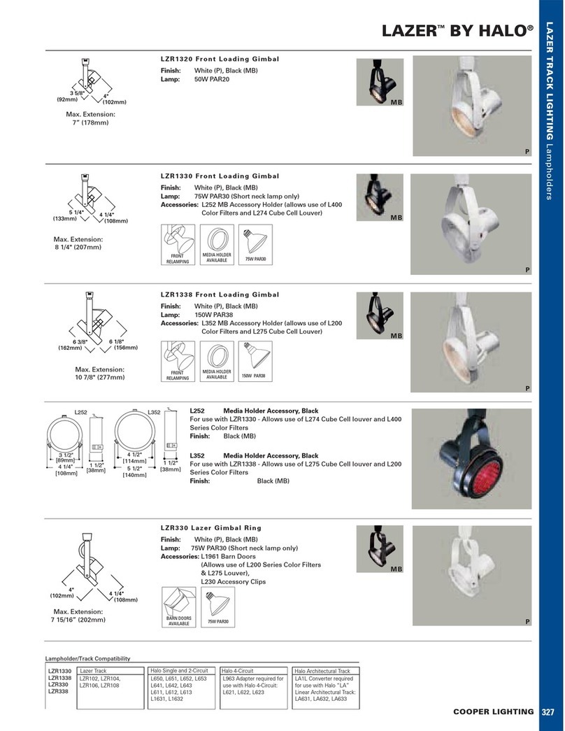 Cooper Lighting Halo Lazer LZR330 User manual