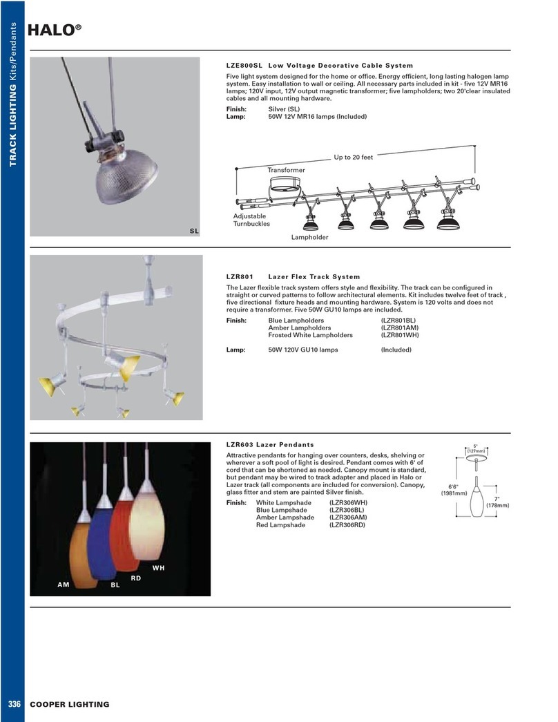 Cooper Lighting Halo LZE800SL User manual