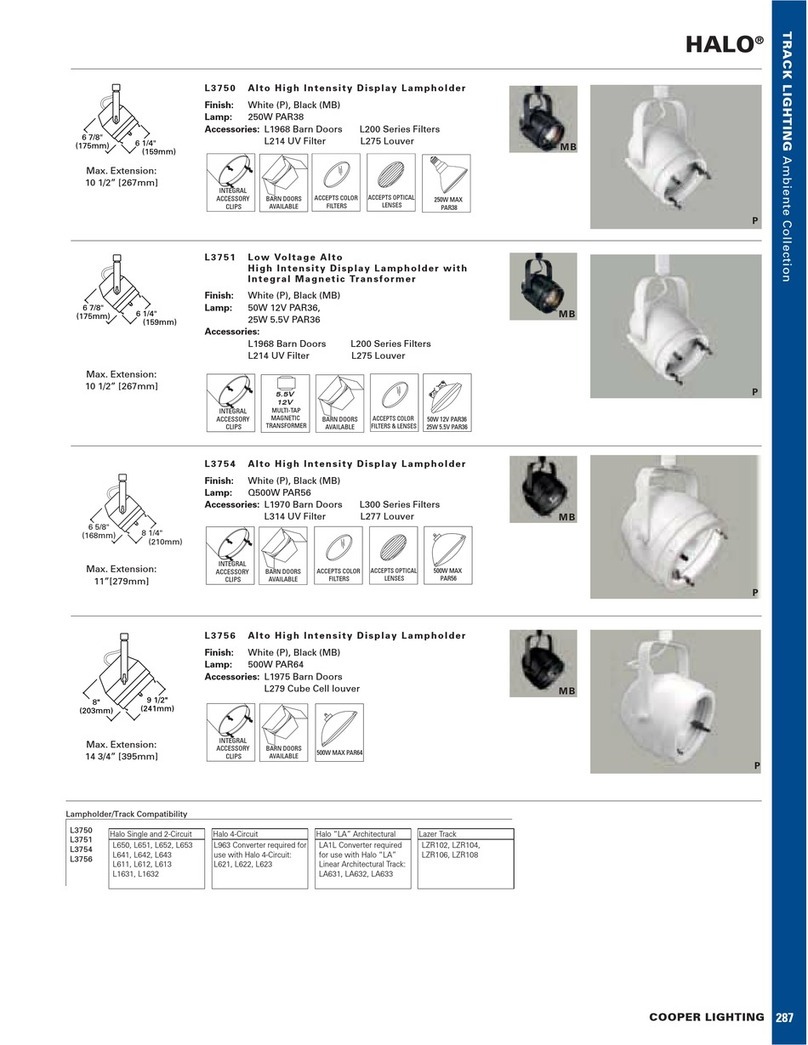 Cooper Lighting HALO L3750 User manual