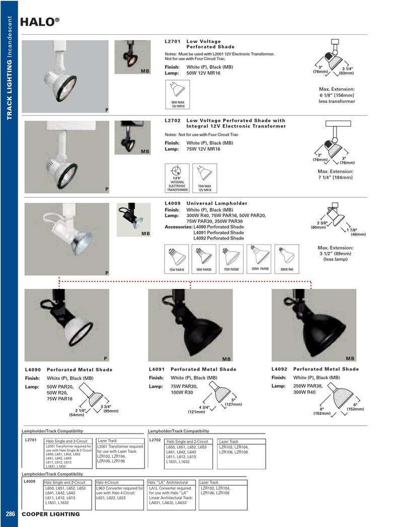 Cooper Lighting HALO L2701 User manual