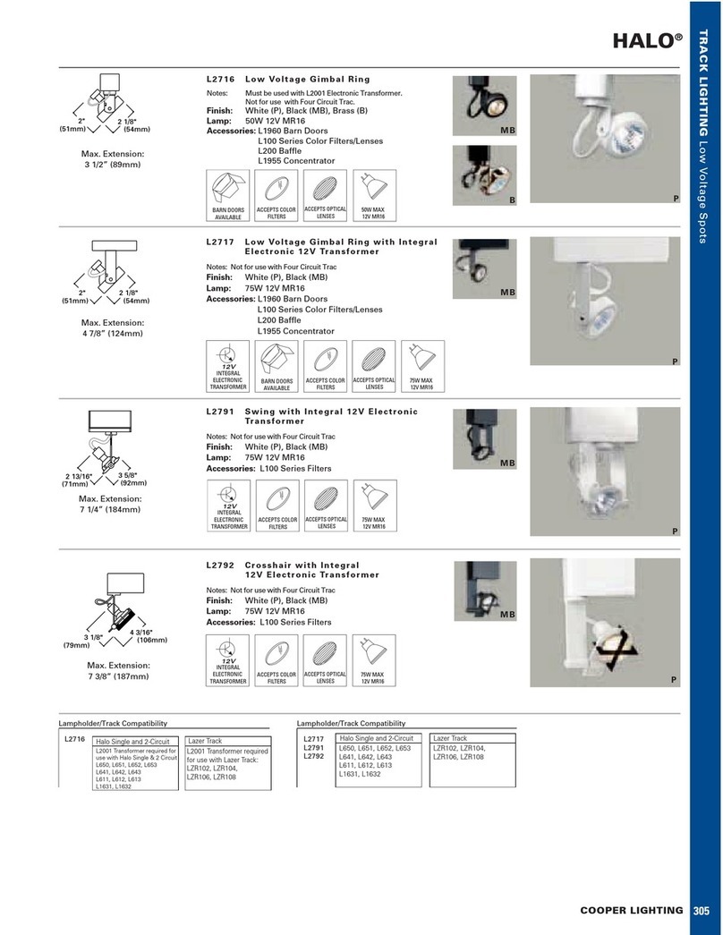 Cooper Lighting HALO L2717 User manual Cooper Lighting HALO L2717 User manual