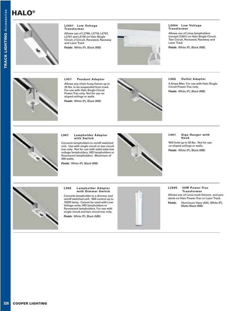 Cooper Lighting HALO L2001 User manual
