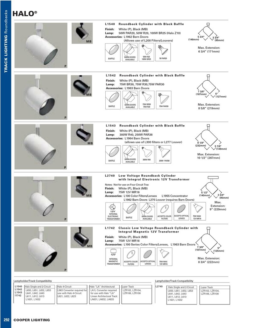 Cooper Lighting HALO L1742 User manual Cooper Lighting HALO L1742 User manual
