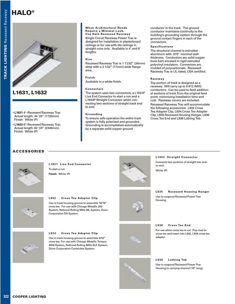 Cooper Lighting HALO L1631 User manual