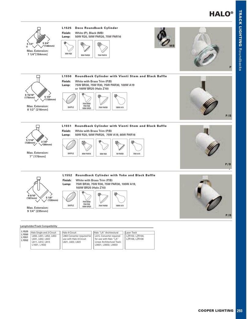 Cooper Lighting HALO L1525 User manual
