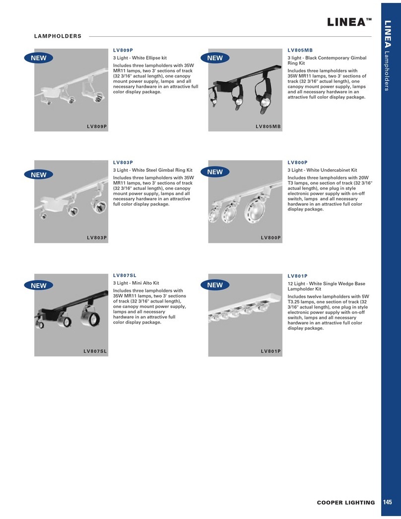 Cooper Lighting LINEA LV800P User manual