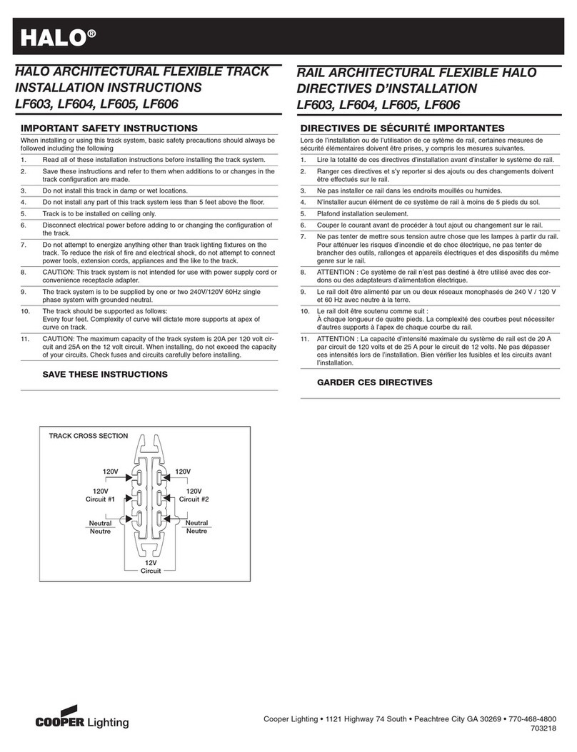 Cooper Lighting Halo LF603 User manual
