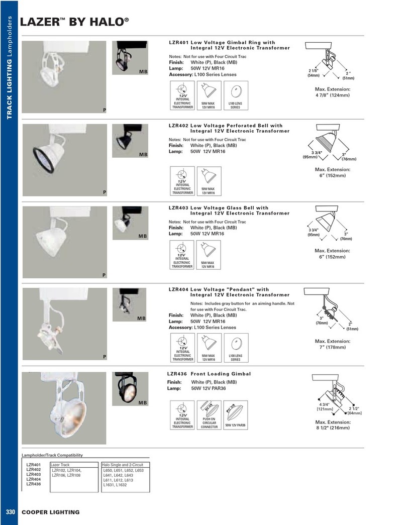 Cooper Lighting Lazer LZR401 User manual Cooper Lighting Lazer LZR401 User manual