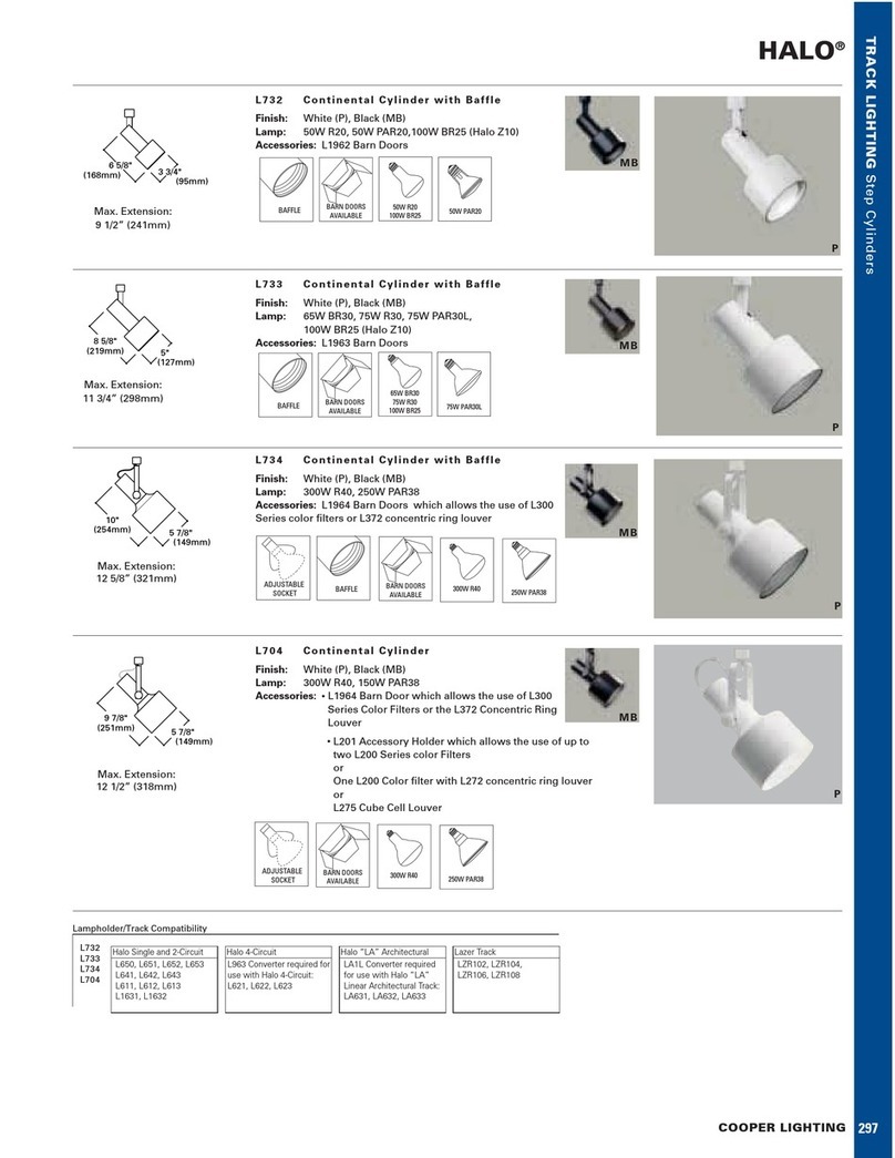 Cooper Lighting Halo L704 User manual